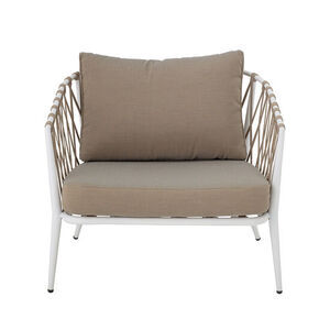 Creative Collection - Cia Lounge Chair, Vit, Metall