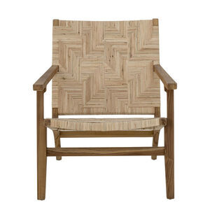 Creative Collection - Mills Lounge Chair, brun, rotting