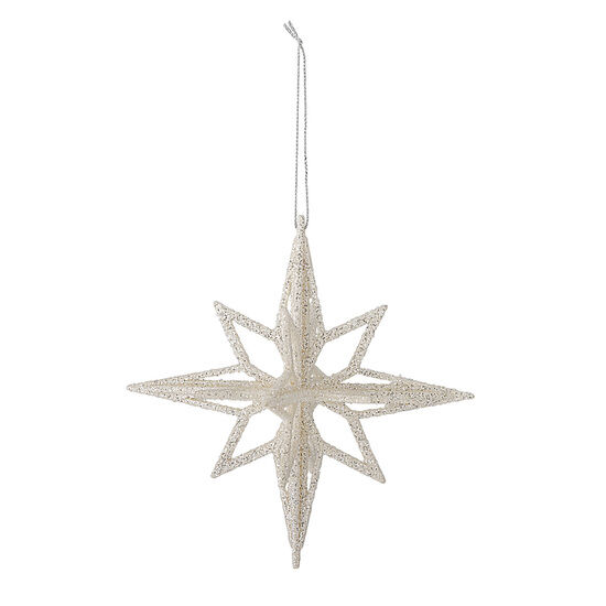 Bloomingville - Chue Ornament, Silver, Plast