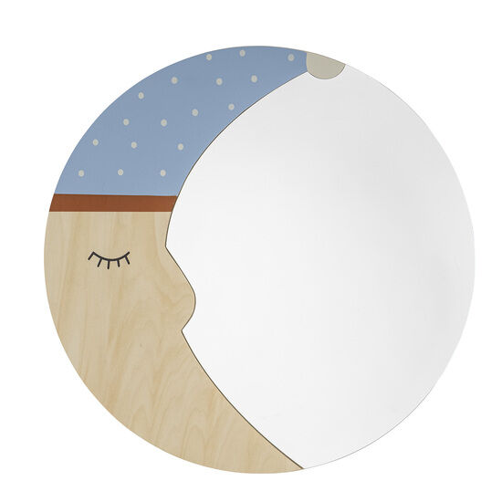 Bloomingville - Moony Wall Mirror, Natural, FSC®100% plywood