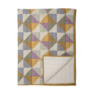 Bloomingville - Crewe Quilt, Gul, Bomull OEKO-TEX®