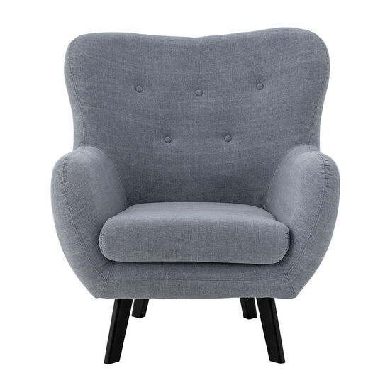 Creative Collection - Beau Lounge Chair, Blå, Bomull