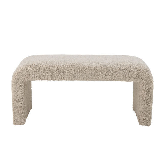 Bloomingville - Bobbie Bench, Vit, Polyester