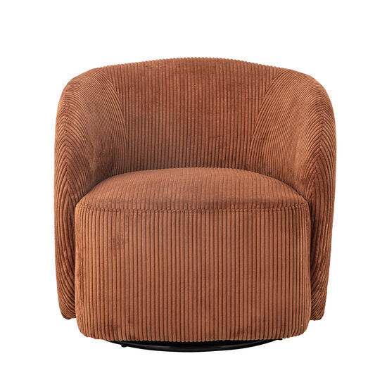 Bloomingville - Pradi Lounge Chair, Orange, Polyester