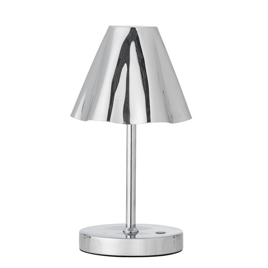 Bloomingville - Lianna bärbar lampa, uppladdningsbar, silver, metall