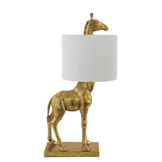 Creative Collection - Silas bordslampa, guld, polyresin